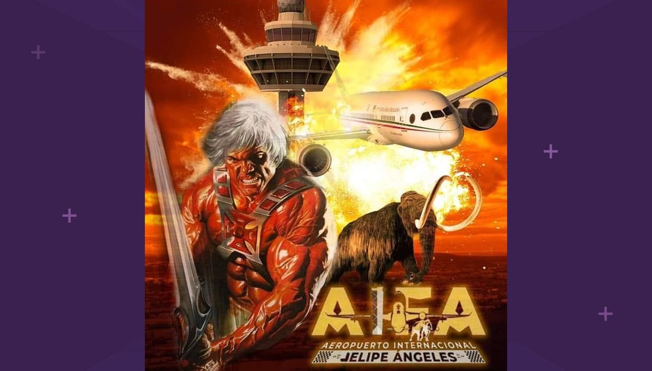 El Aeropuerto Internacional Felipe Ángeles presentó su logo y en Internet los usuarios no tardaron en arrancar motores y despegaron los mejores memes