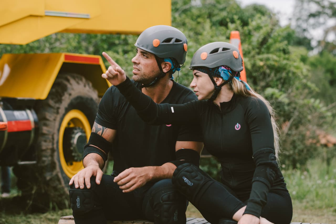La pareja de Ingrid y Mauricio lograron un tiempo de 2:18 minutos y atinaron 5 de las 8 que se tenían en juego.