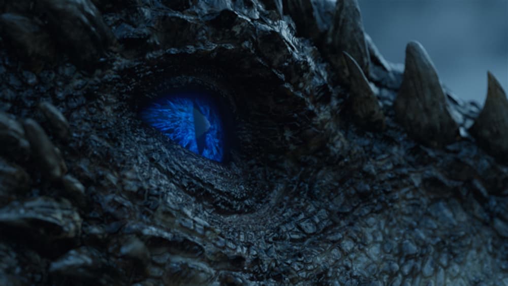 Si hay algo peor que una tropa de no muertos es una tropa de no muertos con un dragón. Ese acercamiento a los ojos de Viserion... ay.