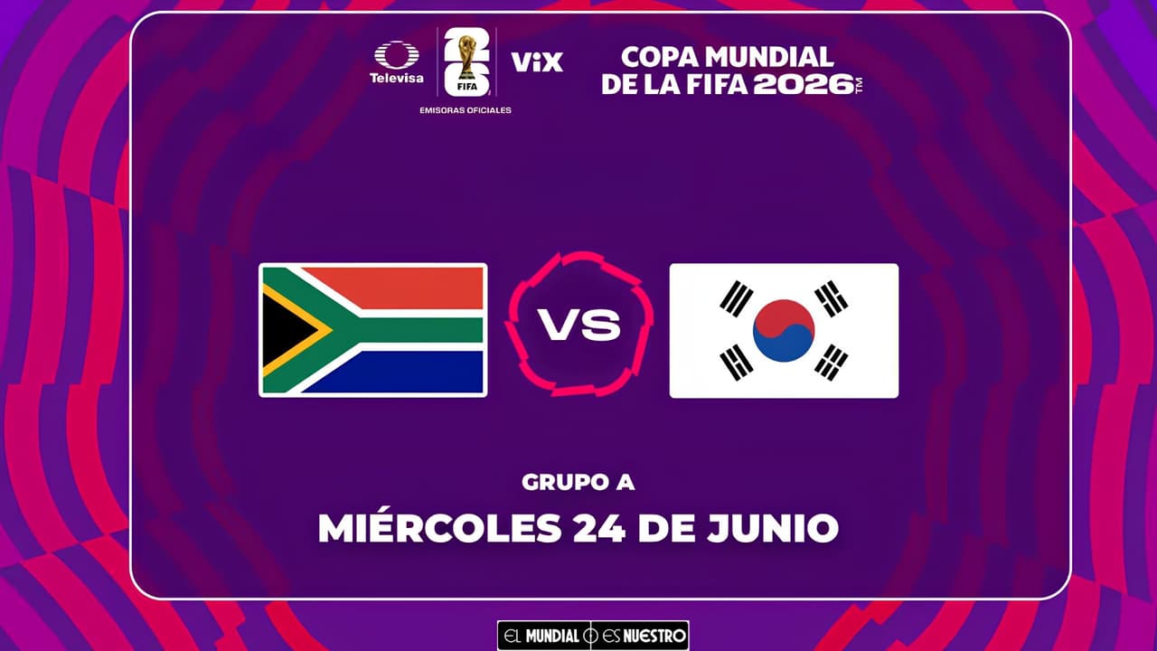 Sudáfrica vs. Corea del Sur: Velo AQUÍ EN VIVO