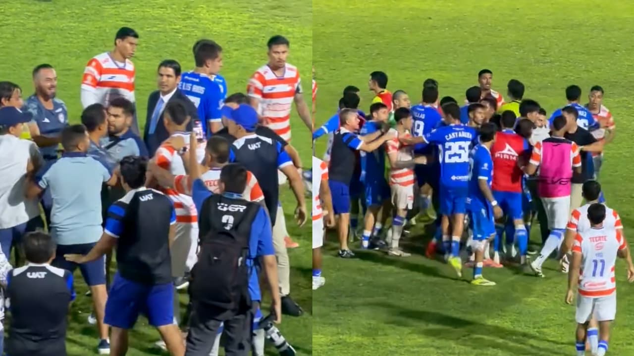 ¡Zafarrancho en el Correcaminos vs. Cruz Azul Hidalgo!