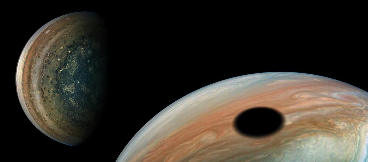 ¿Qué es la enorme mancha negra que captó la NASA sobre Júpiter?