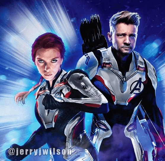 También se ve que Hawkeye y Black Widow los portan.