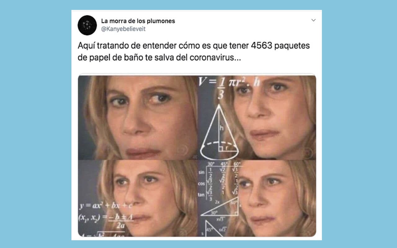 Aunque el resto de las personas no tiene ni idea de qué es lo que planean hacer con tanto papel del baño.