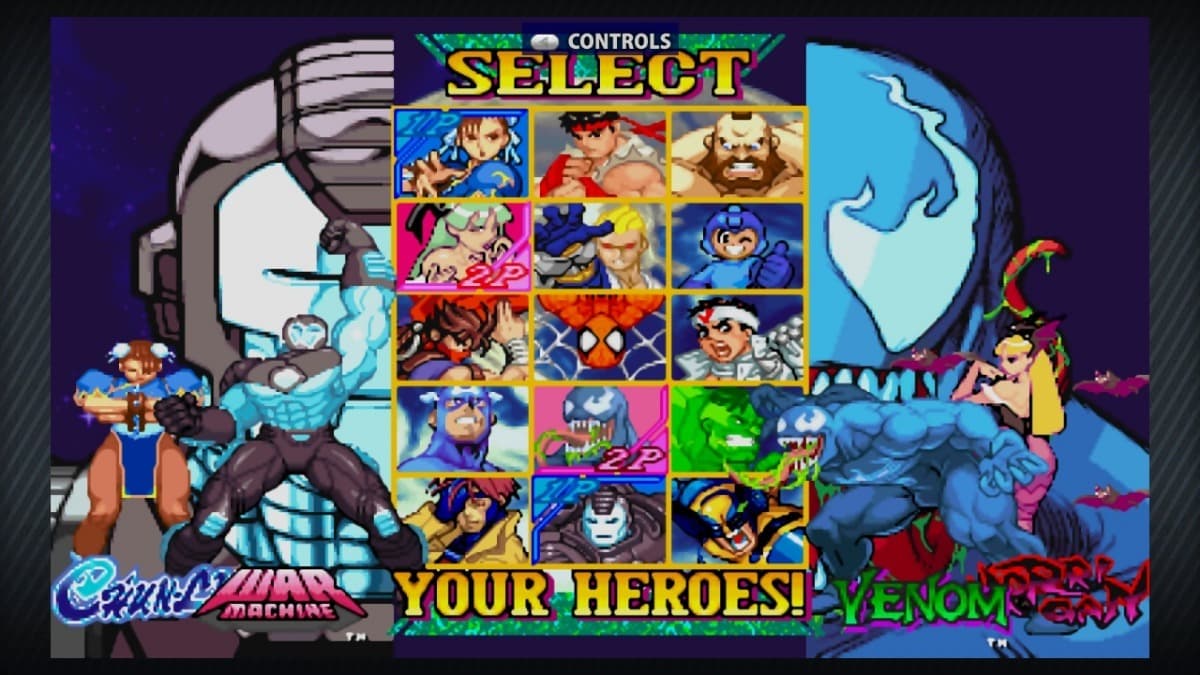 Marvel vs Capcom: Combates entre los mejores personajes de estos dos mundos.