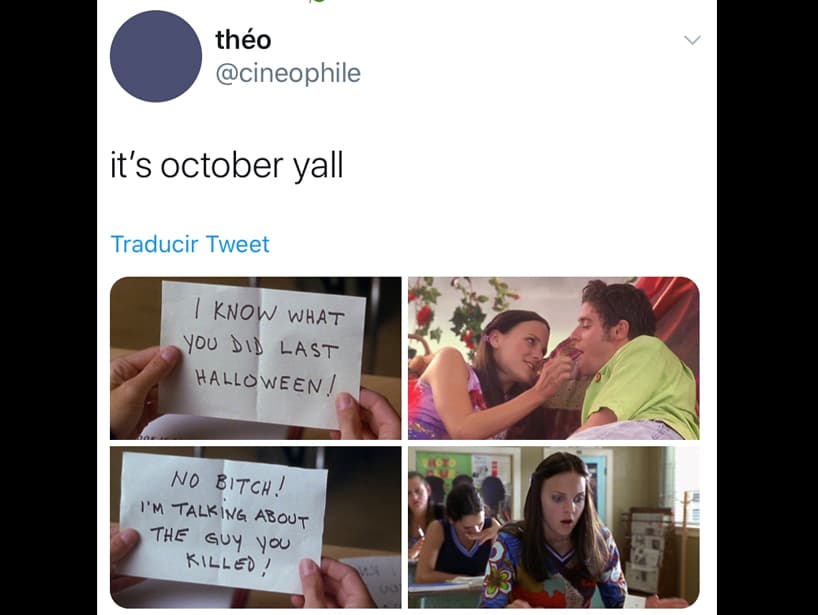 ¿Recuerdas qué hiciste el año pasado en Halloween?