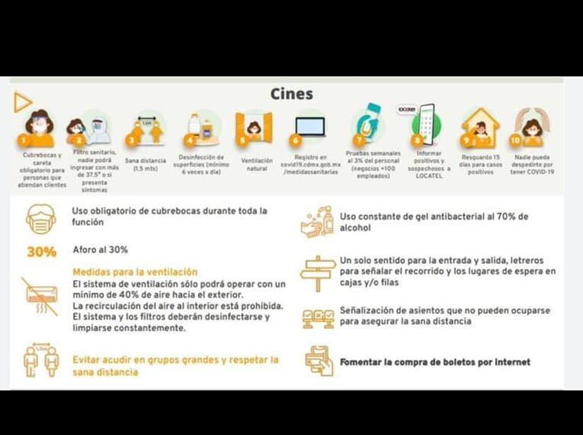 Reapertura de cines en la Ciudad de México
