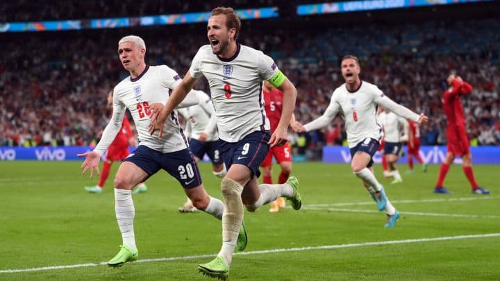 Inglaterra venció a Dinamarca en tiempo extra