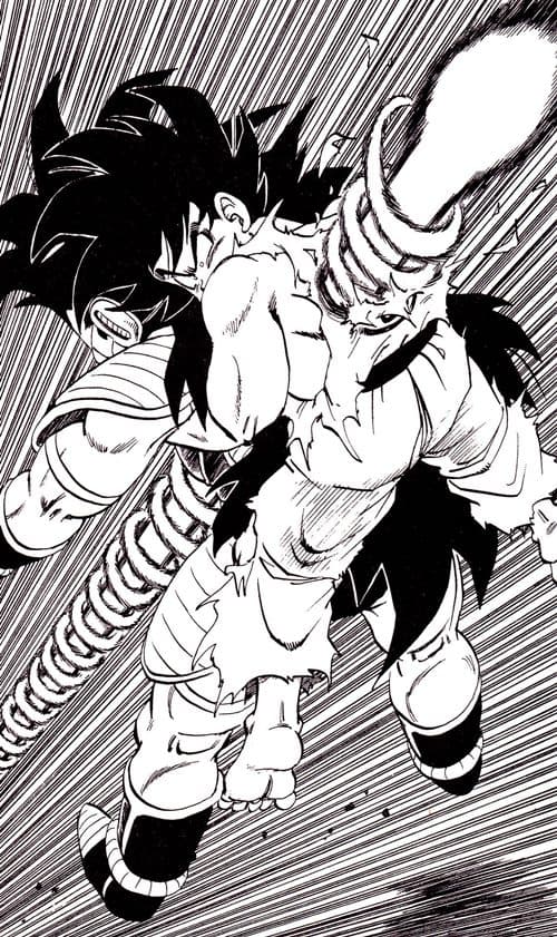 No es la primera vez que el saiyajin muere, pues se sacrificó para terminar con la vida de Raditz, cuando éste amenazaba con llevarse a Gohan. Piccolo fue quien atravesó a los hermanos con un makankosappo.