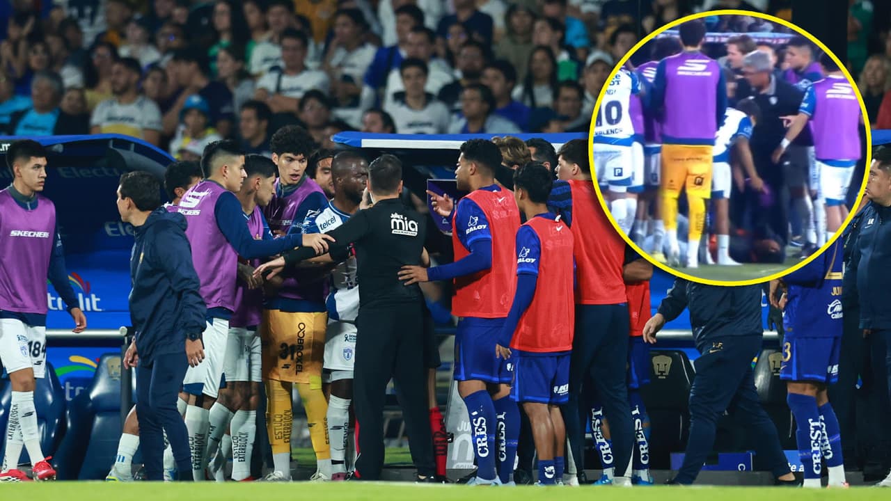 Tensión total: Pumas y Pachuca protagonizan conato de bronca