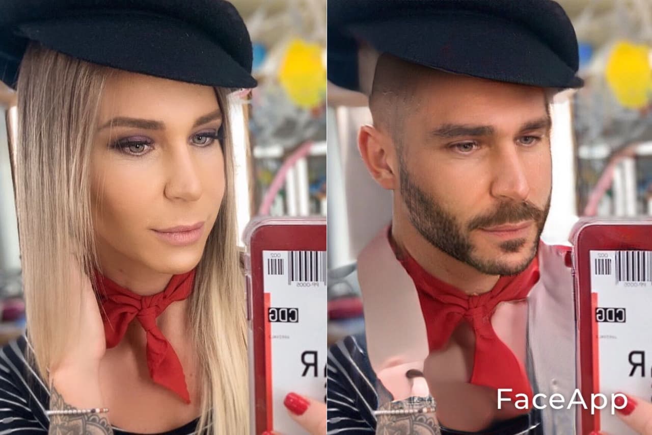Desde Francia, Aurélie no pierde el toque de la nación que la vio nacer ni cuando se convierte en hombre con este filtro.