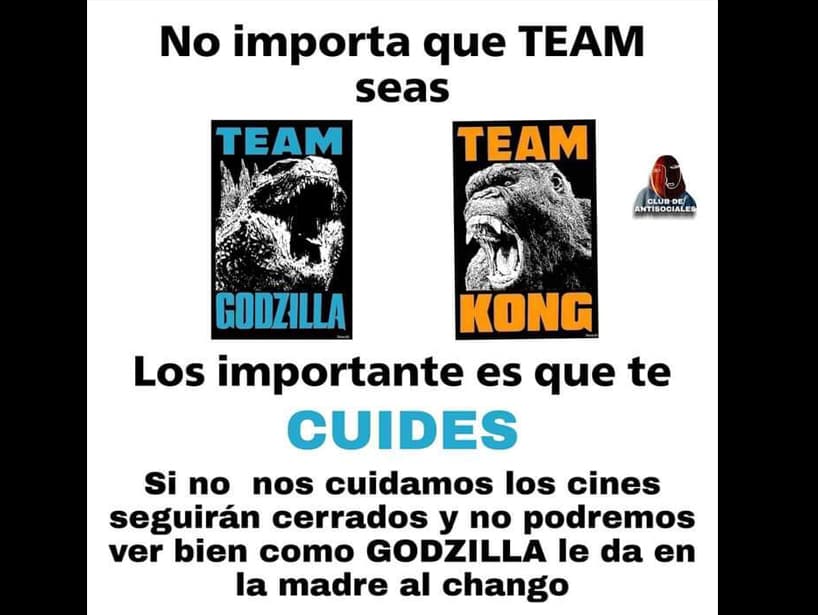 No importa el bando que escojas, recuerda que debemos seguir cuidándonos para evitar la propagación del Covid-19 y se abran de nuevo las salas de cine.