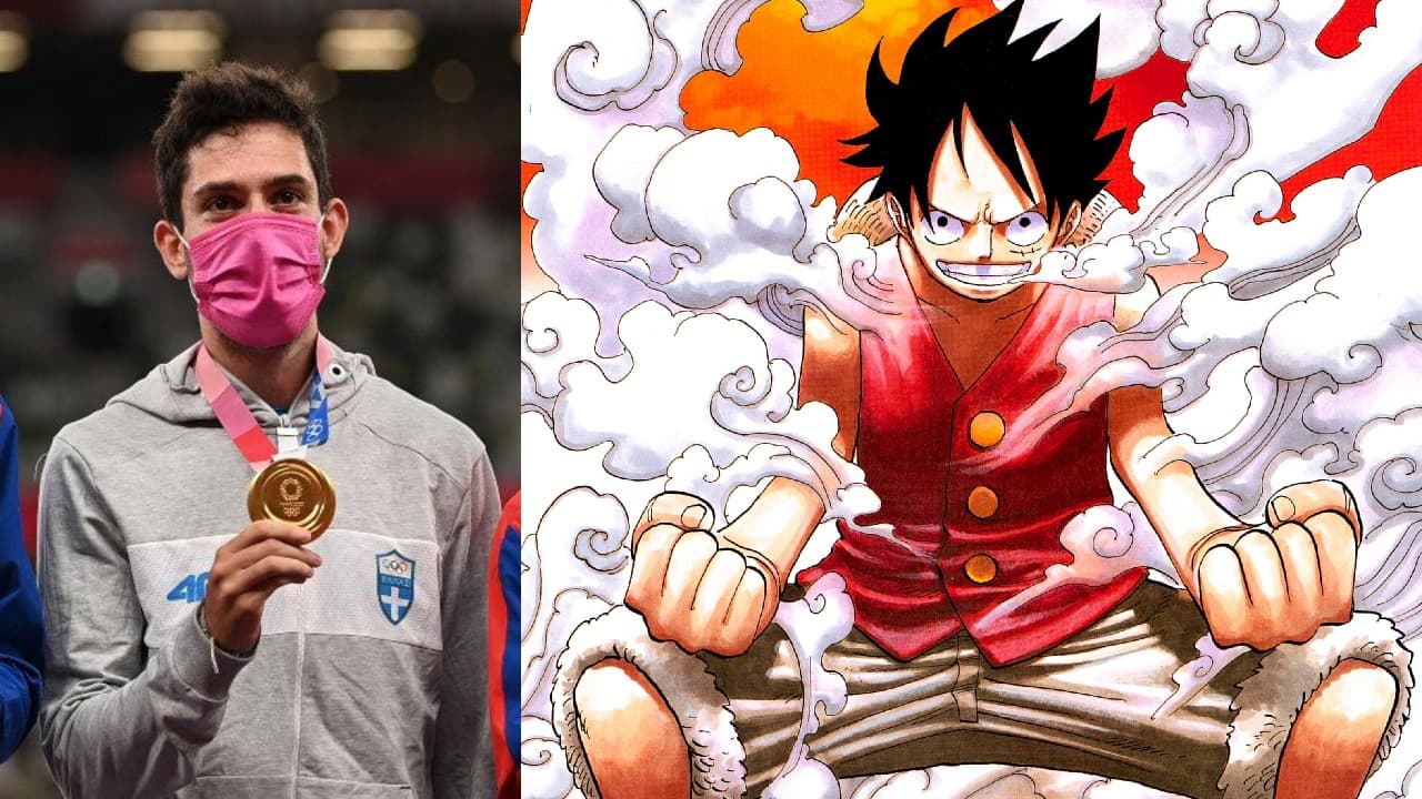 ¡Gomu gomu! Atleta griego gana medalla de oro después de hacer la pose de poder de Luffy