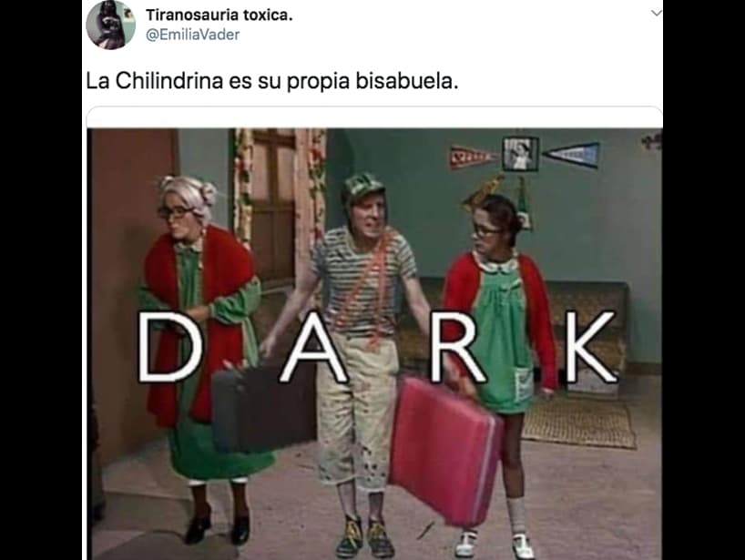 En uno de los episodios, Don Ramón presentó a su abuela y se nota claramente que dicho papel fue realizado por María Antonieta de las Nieves, quien encarnó a ‘La Chilindrina’.