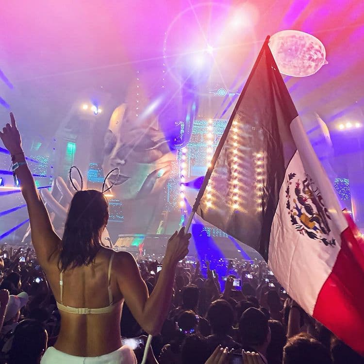 Le encanta la música. El pasado 2 de marzo, previo a la pandemia, asistió al EDC México (Electric Daisy Carnival México), mostrando el atuendo que usó en aquel evento.