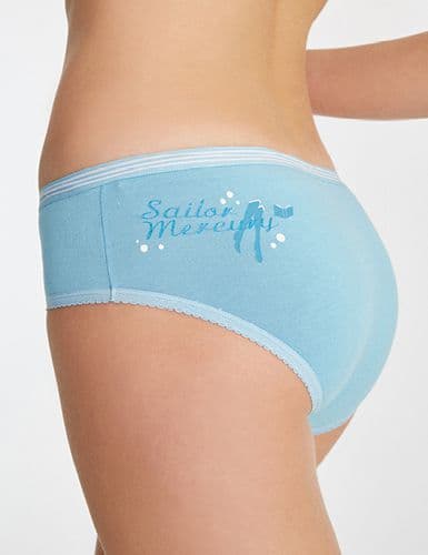 La pantaleta de Sailor Mercury nos da la ternura e intelectualidad del personaje.