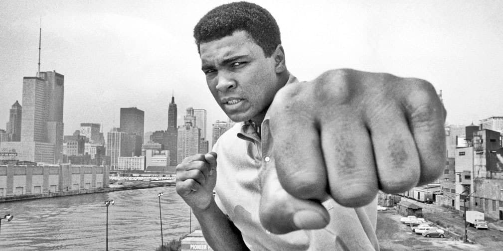 El boxeador Muhammad Ali.