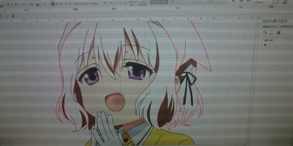 Asiático dibuja anime ¡en Excel!