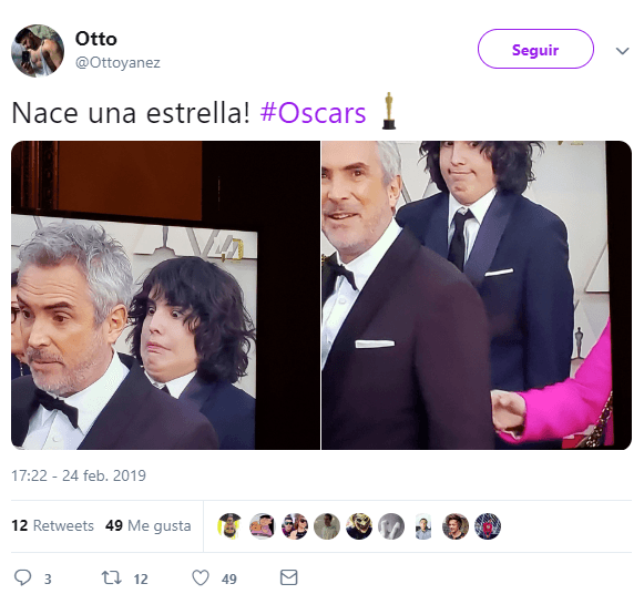El hijo de Alfonso Cuarón robando cámara... con las puras muecas.