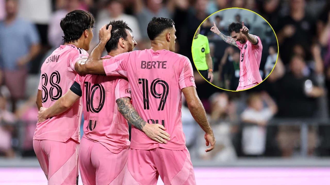 Póker de Messi en triunfo de Inter Miami con Berterame de titular