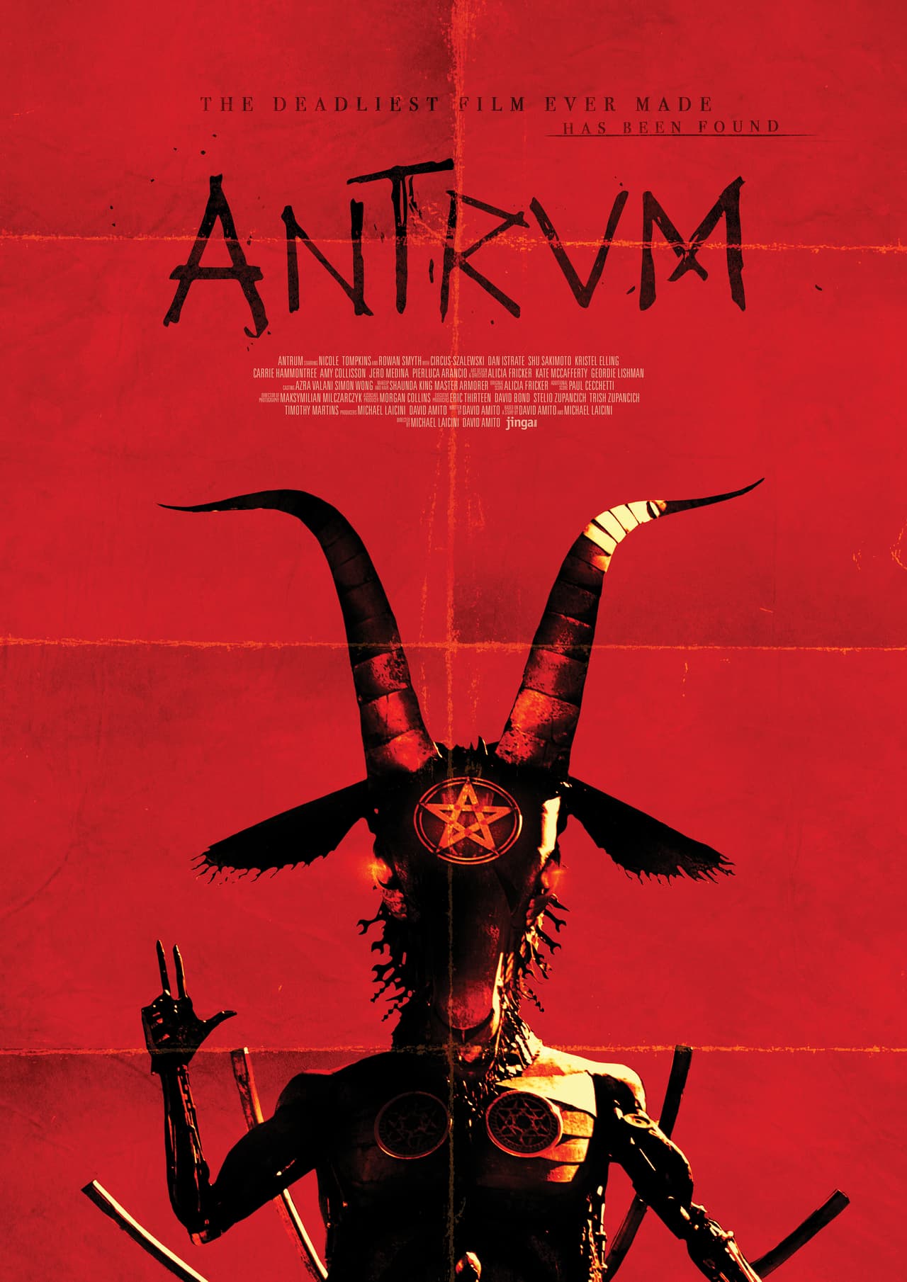Antrum: The Deadliest Film Ever Made: Es la historia de dos hermanos que realizan un ritual pagano en el bosque con el objetivo de buscar sanar su dolor tras la muerte de su amada mascota, sin sospechar que lo que ellos consideran un acto simbólico desatará las fuerzas del Infierno sobre nuestra realidad.