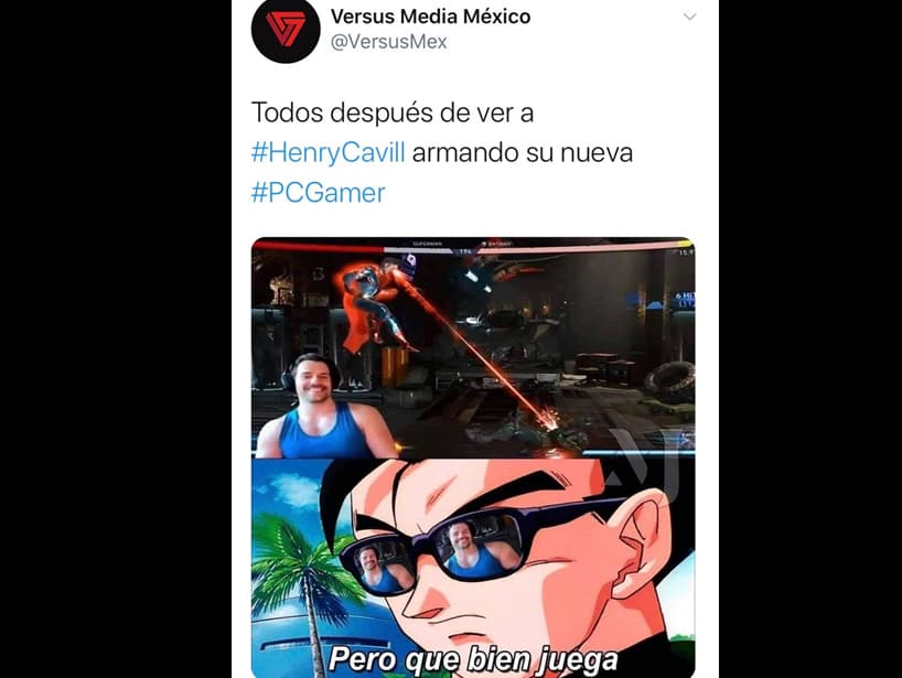 Otras personas se imaginaron al intérprete de Superman jugando su videjuego favorito.