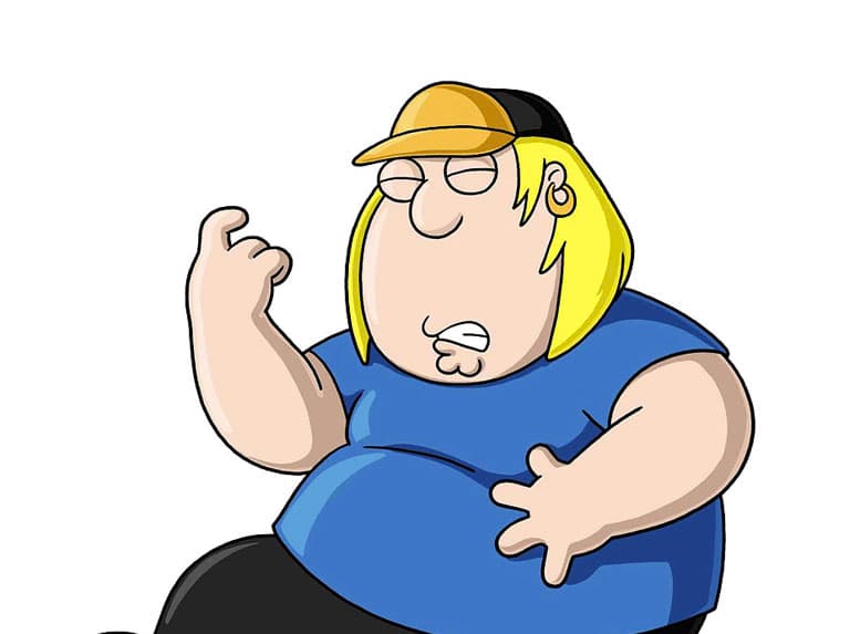 Chris Griffin, de 'Padre de familia', es parte del club de los zurdos.
