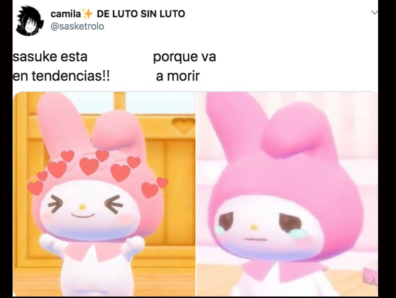 Mientras que otros estaban felices antes de enterarse la razón por la que Sasuke era tendencia.
