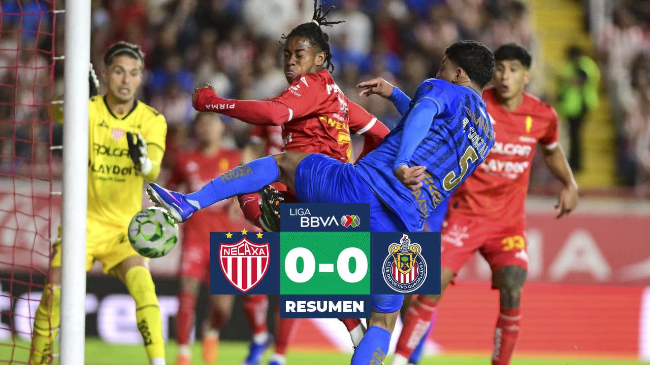 Chivas deja en juego el liderato tras empatar con un Necaxa sin Liguilla