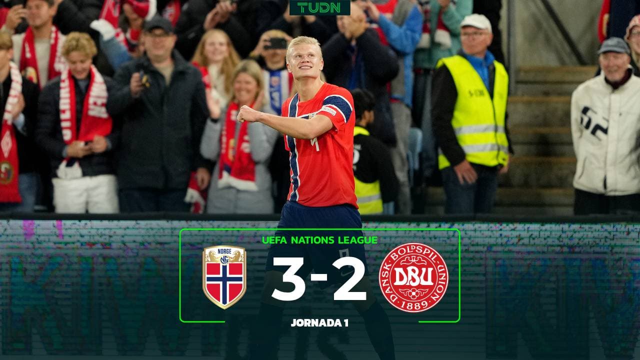 Haaland rescata a Noruega y da el triunfo ante Dinamarca