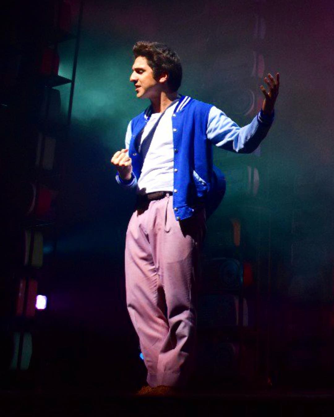 Uno de sus campos de trabajo más fértiles es el teatro, donde participó en musicales como Vaselina, Los Locos Addams, Eres Bueno Charlie Brown, Rent y Casi normales, por el que ganó el premio Metro a mejor actor de reparto en un musical.