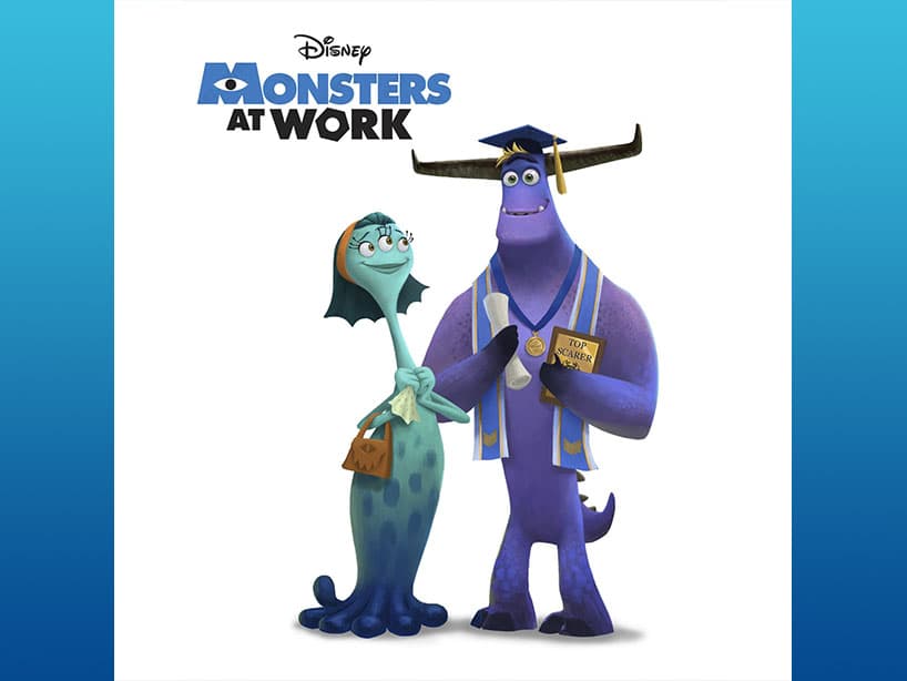 'Monsters at Work' protagonizada por los recién graduados de la MU, Tylor y Millie también estará disponible en Disney+. Llegará en 2020.