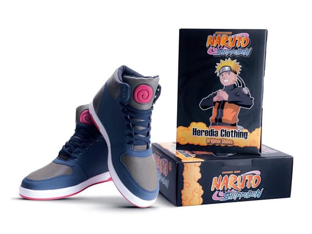 Además, tienen una línea de tenis de 'Naruto' en distintos colores. Para que corras con los brazos hacia atrás con más estilo.