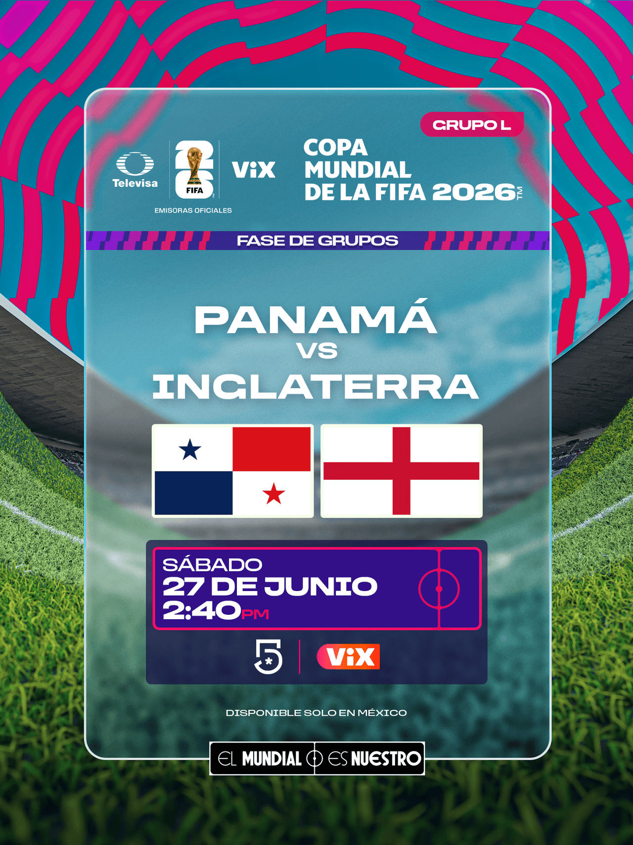 Panamá vs. Inglaterra