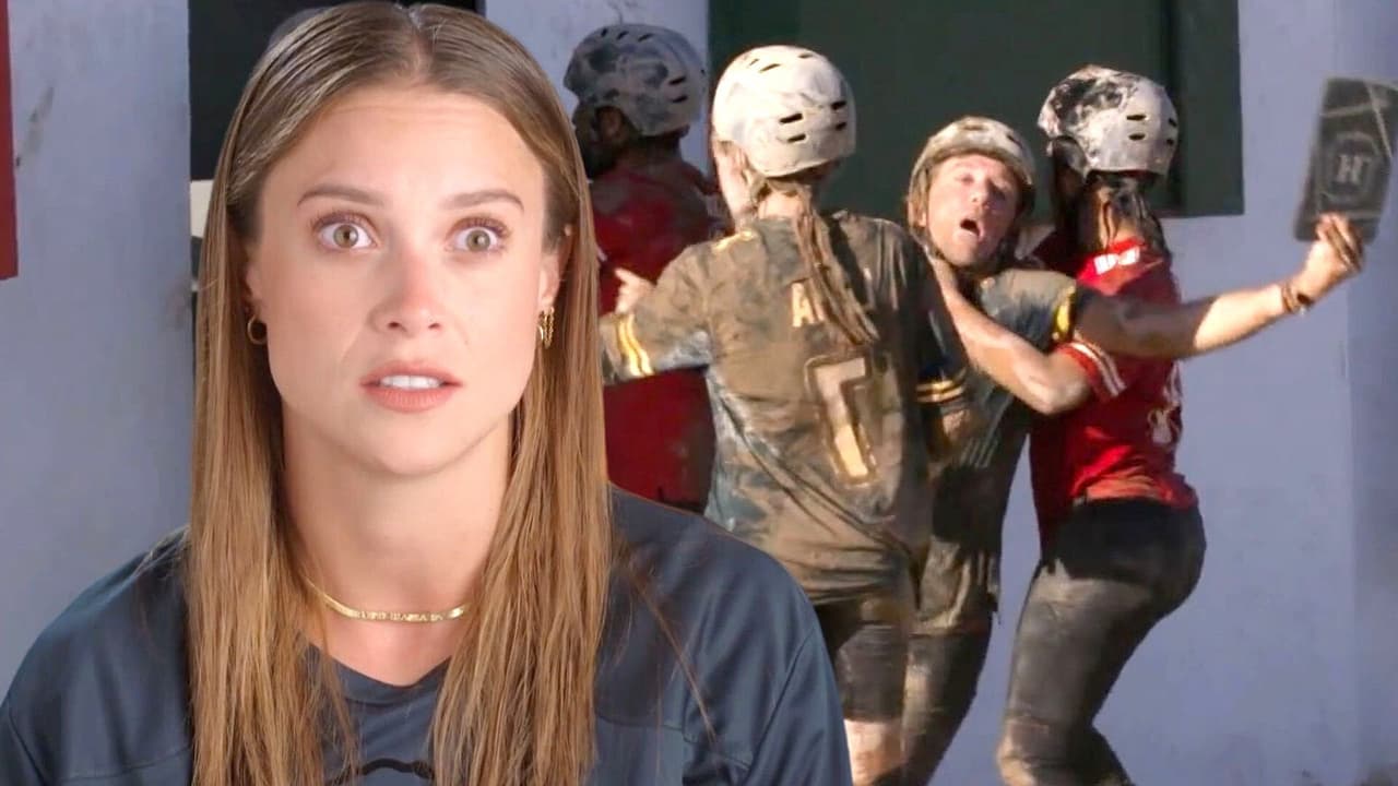 Ligia reacciona ante la derrota de su equipo con el del Silverio en el Hotel VIP