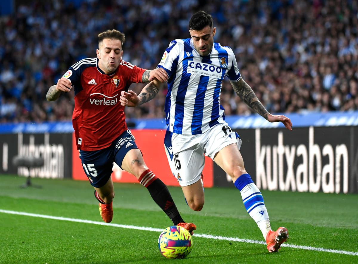 Enfrentamiento de Osasuna y Real Sociedad en diciembre de 2022.