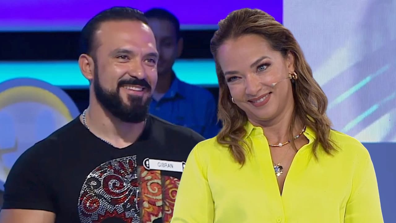 Adamari López se acalora y le coquetea a Gibrán, un musculoso participante de ¿Quién Caerá?