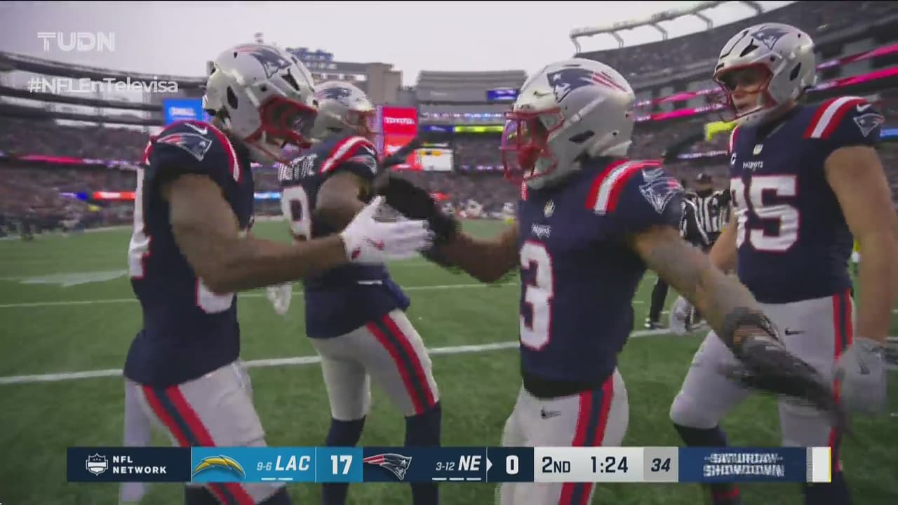 ¡Bombazo de Maye y Douglas se lanza para touchdown de Patriots!