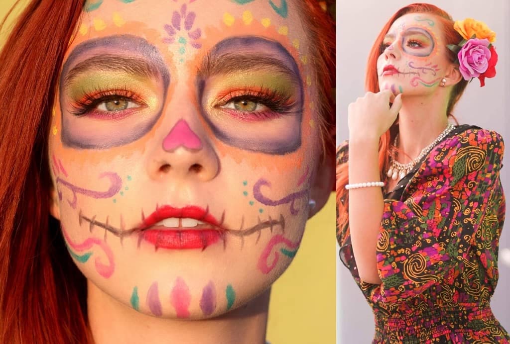 Nos sorprendió encontrar estas fotos con maquillaje de Catrina, que le quedó muy bello. ¿Cuál fue tu foto favorita?