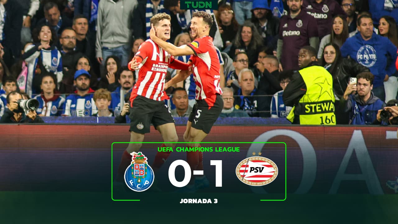 Sin Santi Gimenez, Porto cae en casa ante un PSV con ocho ausencias