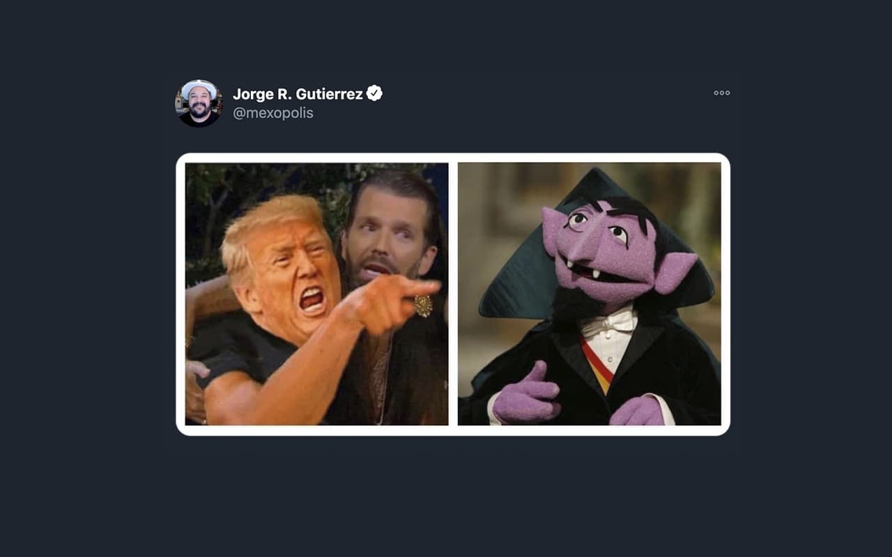 Lo mejor de las elecciones gringas fue cuando Trump dijo "Stop Counting" y lo relacionaron con el Conde Contar.