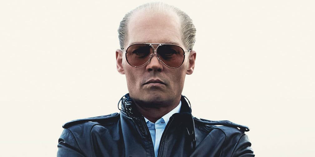 8. Johnny Depp: Sí, oootra vez teníamos que incluir a este actor y su look malote en Black Mass.