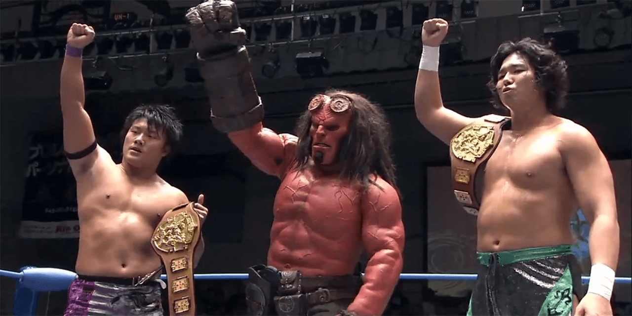 ¡Hellboy ya hizo su debut como luchador en la vida real!
