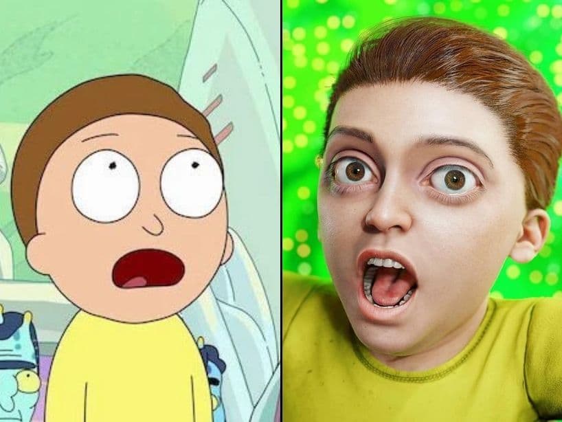 Morty de "Rick Y Morty", esta es una de las versiones más realistas que ha hecho el artista.
