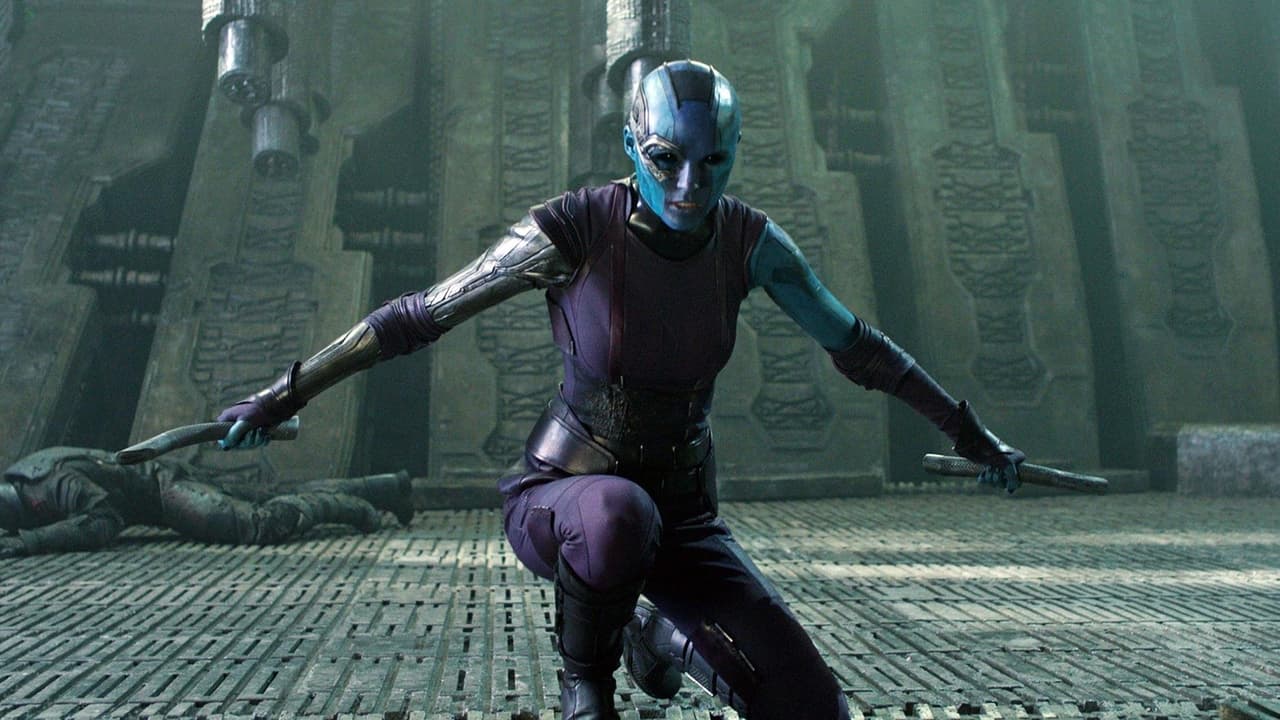 Nebula (Karen Gillan) no es exactamente buena pero se pasó a este bando para enfrentar a Thanos