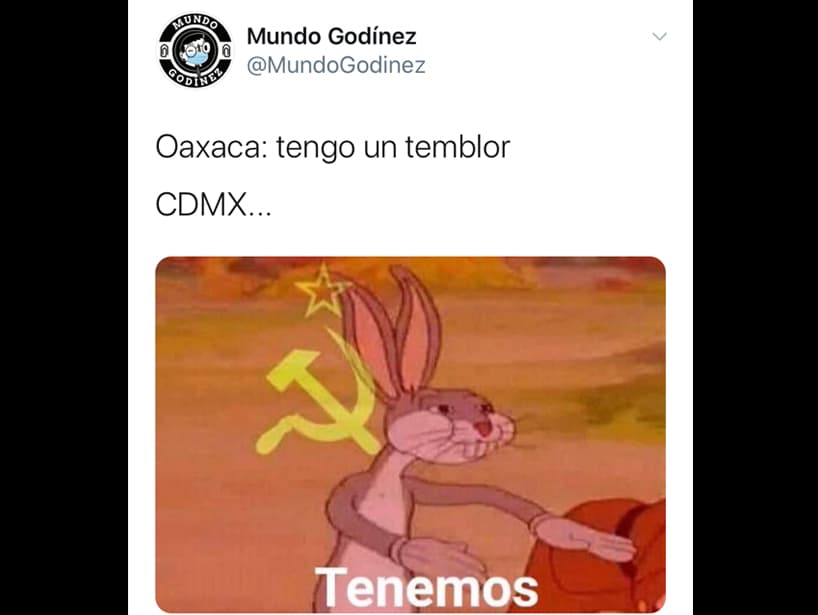 El meme de Bugs Bunny comunista, que se popularizó hace unos días, no podía faltar en Twitter.