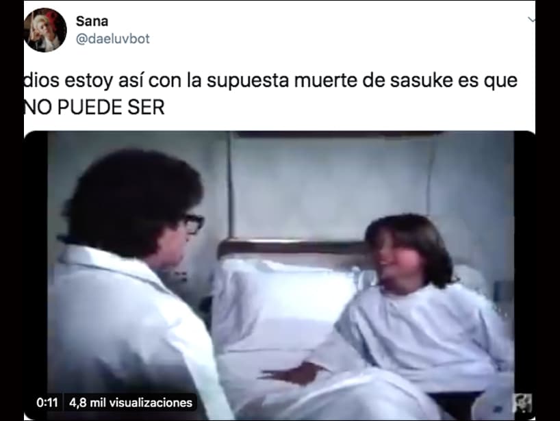Tras leer las páginas filtradas del manga, los seguidores de Boruto compartieron su pesar a través de memes y mensajes de aliento, ya que Sasuke es un personaje muy querido de esta historia.