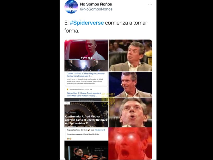 Algunos tomaron con humor este anuncio y la expresión del meme al enterarse de que la violinista estaría en el filme lo dice todo.