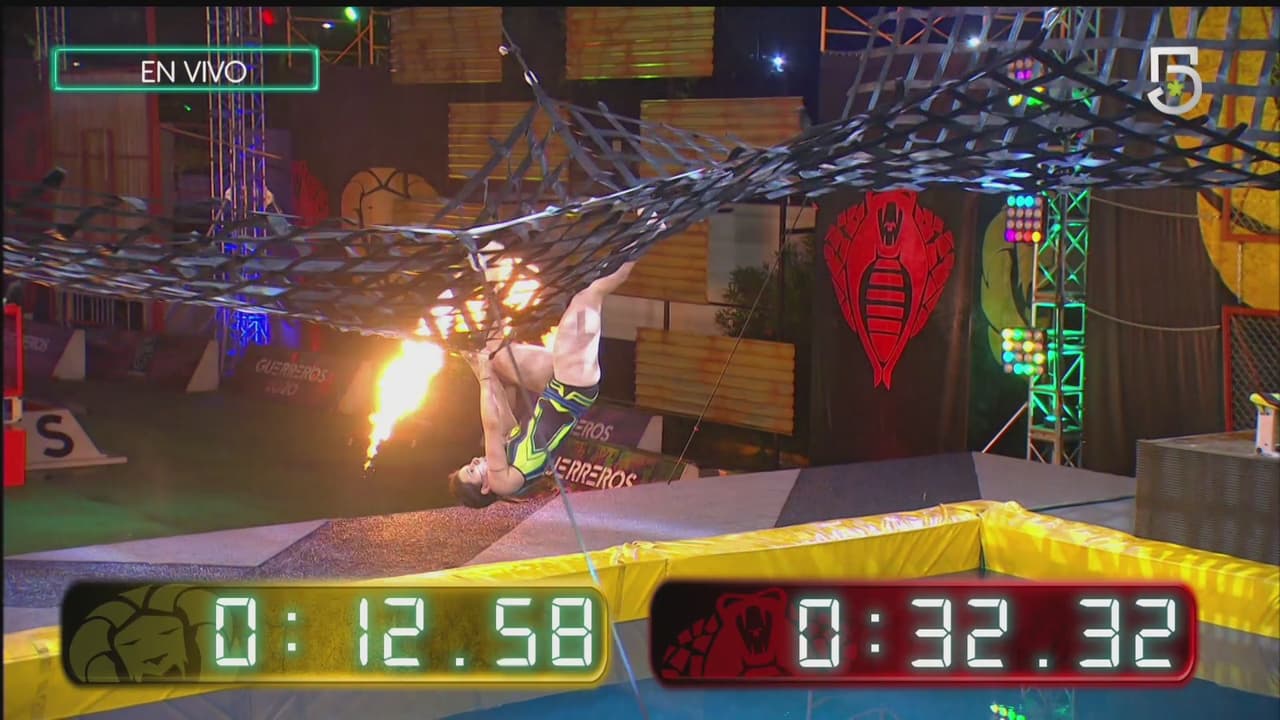 Montu perdió en el reto de altura que fue para Brandon y su equipo llegó a 5000 puntos. Los derrotados de la ‘Red de alberca’ fueron Pamela (vs Ella), Sebastián (vs Yann) y Jeff que cayó al agua (vs Brandon).