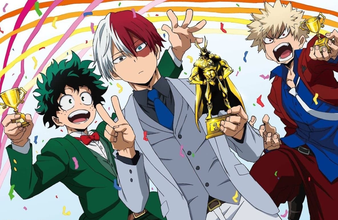 Todo está bien ¿saben por qué? Porque My Hero Academia está en el cuarto puesto.